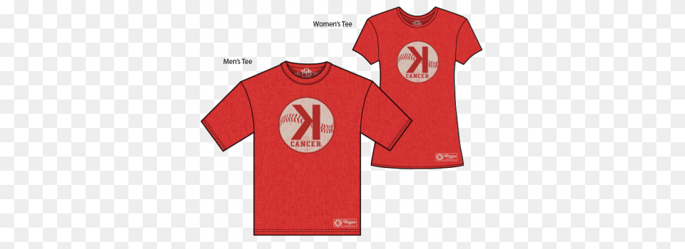 Red K For Cancer Shirt Jason Motte, Clothing, T-shirt Free Png Download
