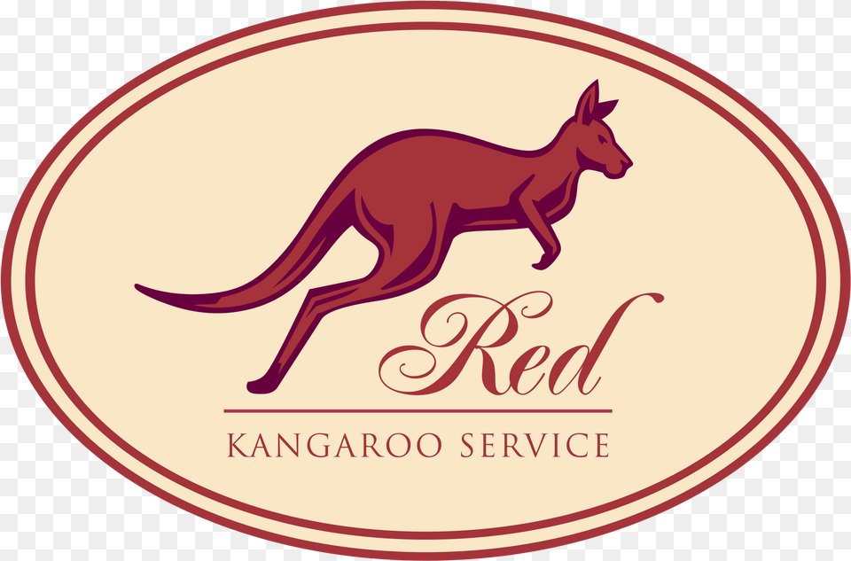 Red Kangaroo Service Logo Transparent Red Kangaroo, Animal, Mammal Free Png Download