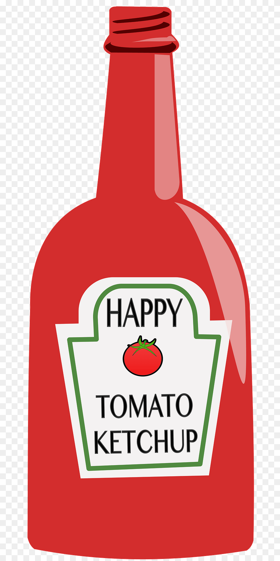 Red Ketchup Bottle Clipart, Food Free Png