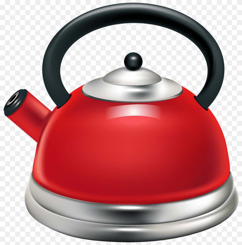 Red Kettle Clipart, Cookware, Pot Png Image