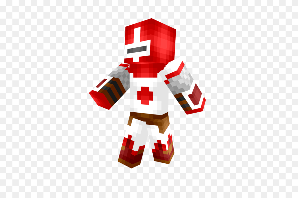 Red Knight Minecraft Skin, Cross, Symbol Free Png Download