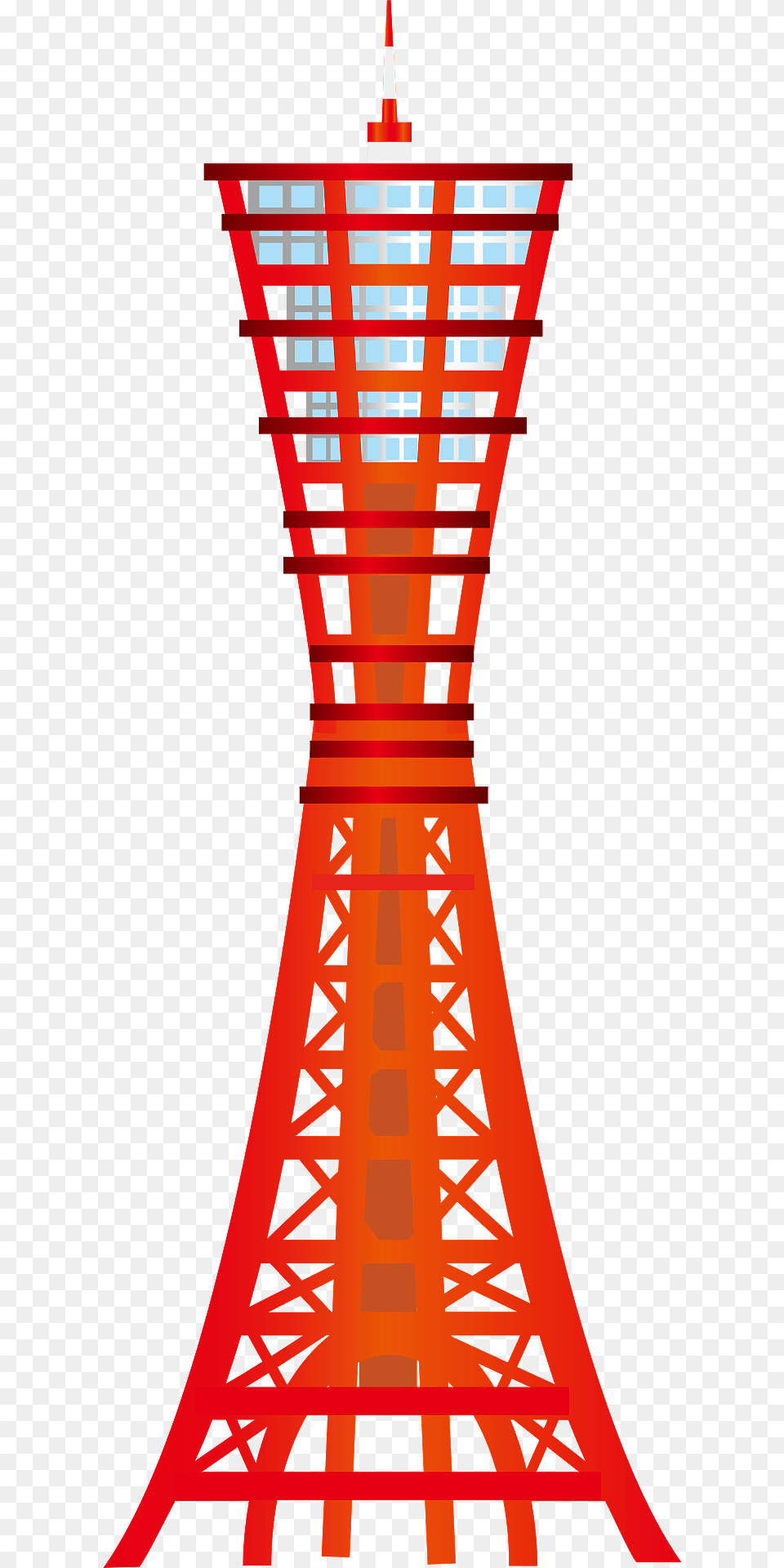 Red Kobe Port Tower Clipart, City, Architecture, Building Free Transparent Png