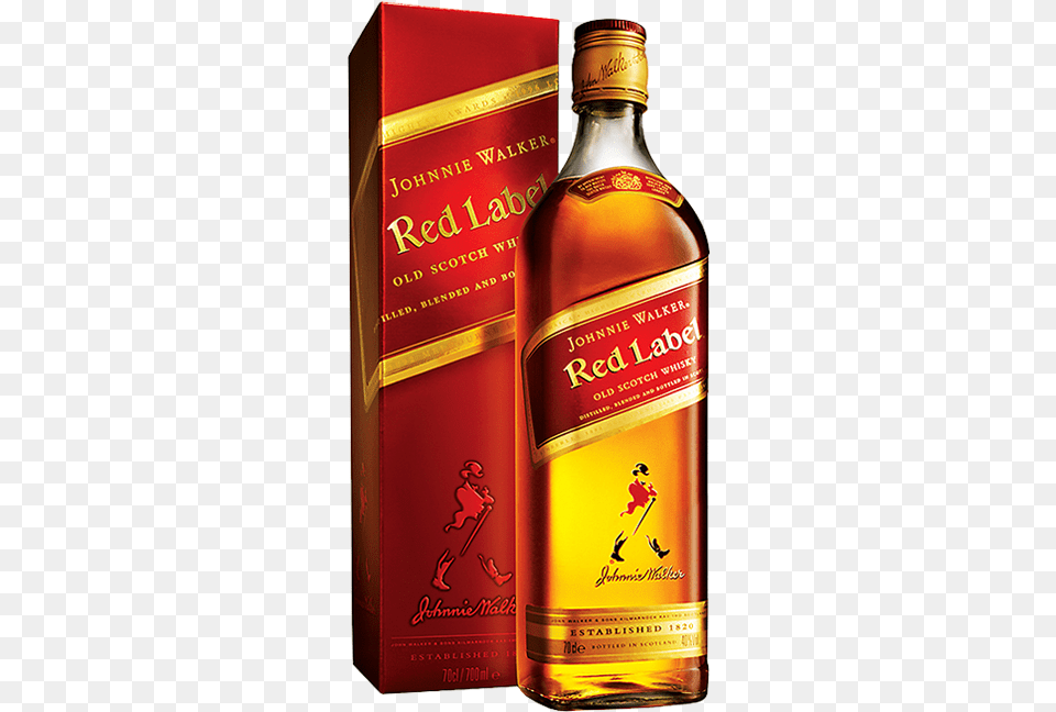 Red Label Johnnie Walker, Alcohol, Beverage, Liquor, Whisky Free Transparent Png
