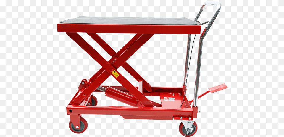 Red Label Workshop Trolley Scissor Lift 300kg Economy Industrial Trolley, Wagon, Carriage, Vehicle, Transportation Free Transparent Png