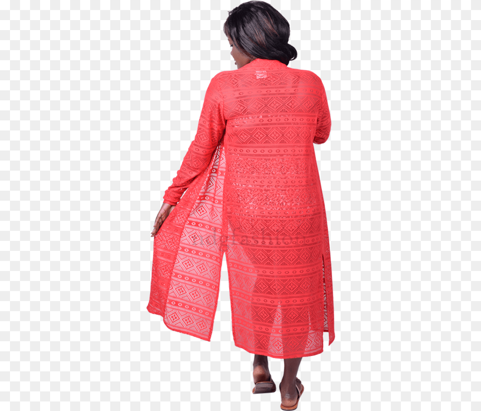 Red Lace Day Dress, Formal Wear, Clothing, Coat, Fashion Png Image