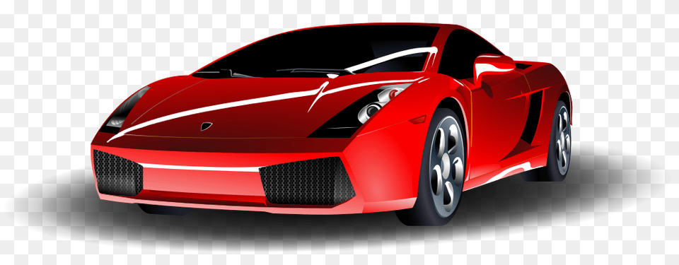 Red Lamborghini, Car, Vehicle, Coupe, Transportation Free Transparent Png