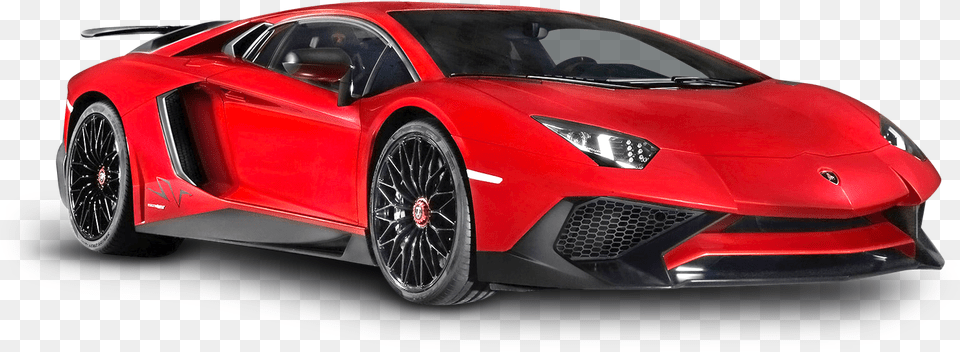 Red Lamborghini Aventador Luxury Car Lamborghini Fastest Car, Wheel, Vehicle, Machine, Transportation Free Transparent Png