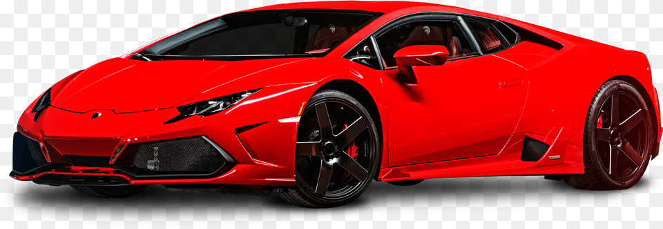 Red Lamborghini Huracan Car Image, Alloy Wheel, Vehicle, Transportation, Tire Png