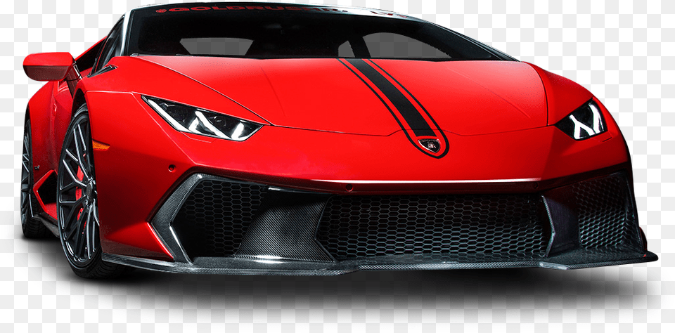 Red Lamborghini Huracan Car Image Lamborghini Huracn, Vehicle, Transportation, Sports Car, Wheel Free Png