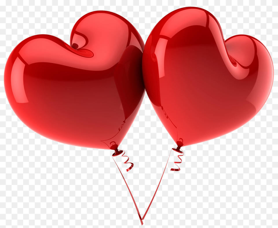 Red Large Heart Balloons Free Png Download