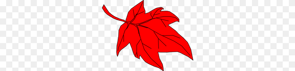 Red Leaf Autumn Clip Art, Maple Leaf, Plant, Tree, Animal Png Image