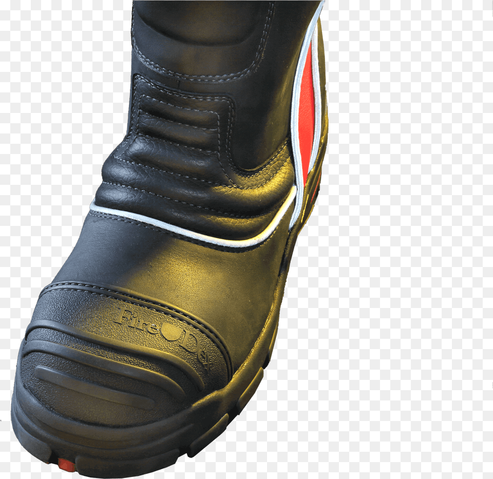 Red Leather Fire Boots Round Toe, Clothing, Footwear, Shoe, Sneaker Png Image
