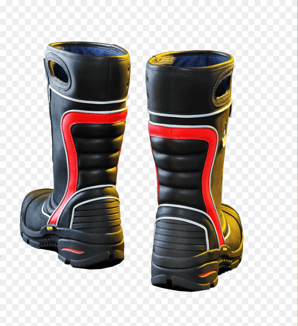 Red Leather Fire Boots Shin Guard, Clothing, Footwear, Shoe, Boot Free Png Download