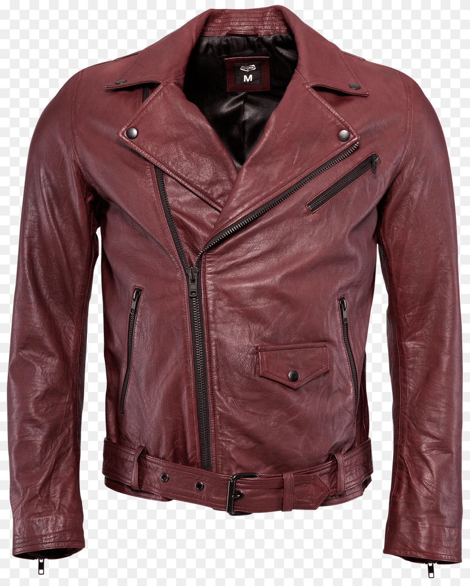 Red Leather Jacket, Clothing, Coat, Leather Jacket Png Image
