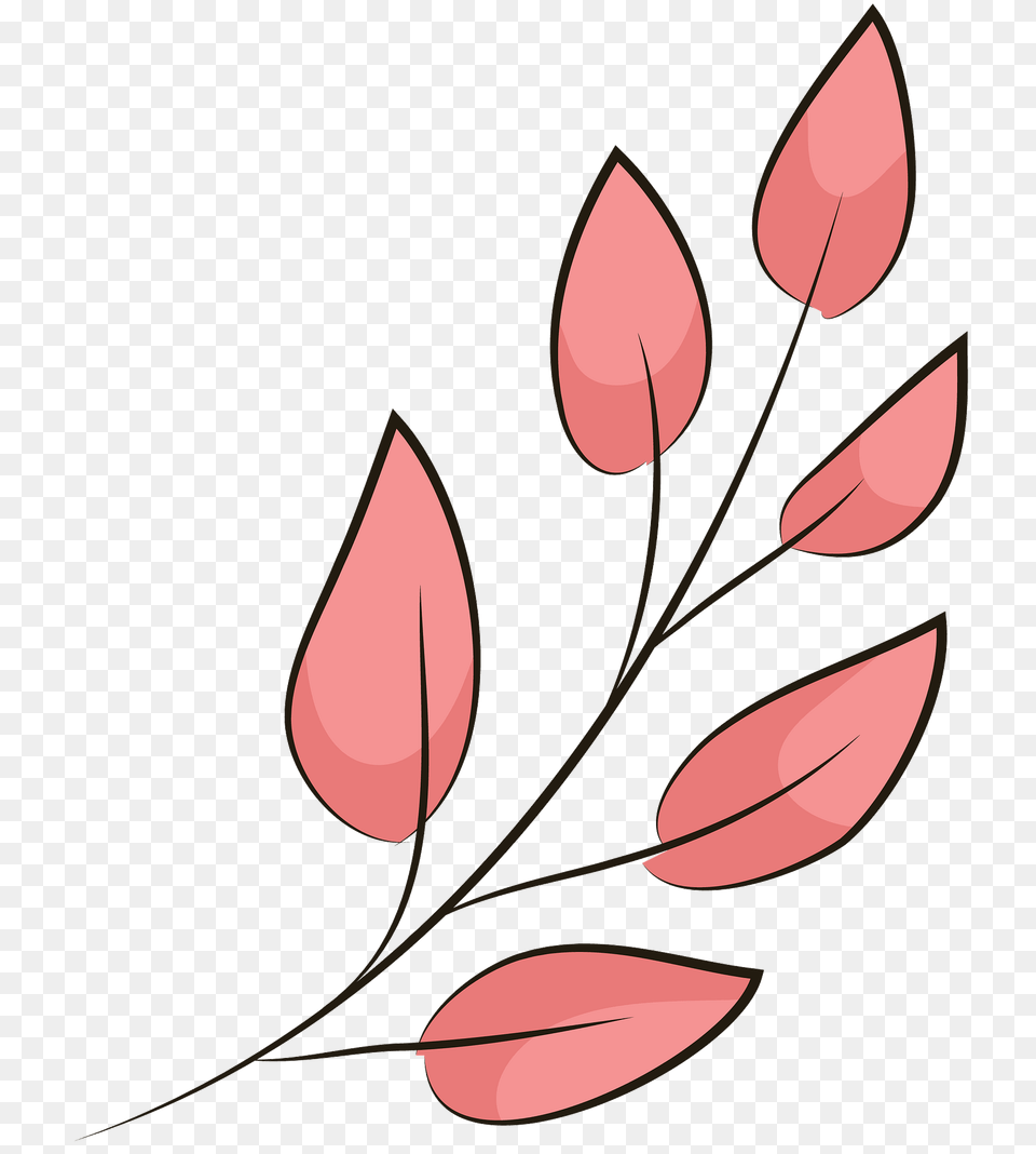 Red Leaves Clipart, Graphics, Art, Floral Design, Flower Free Png Download