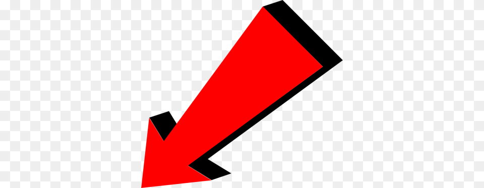 Red Left Conner Arrow Triangle Free Transparent Png