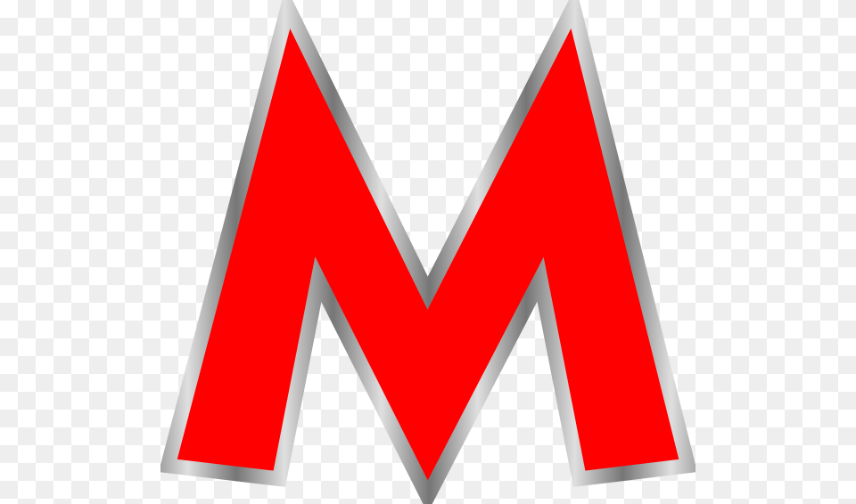 Red Letter M Clipart, Logo, Triangle Free Png Download