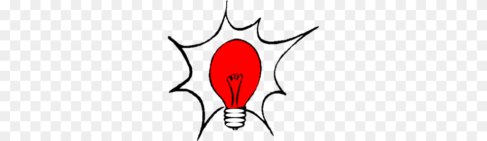 Red Light Bulb Clip Art, Lightbulb Png Image