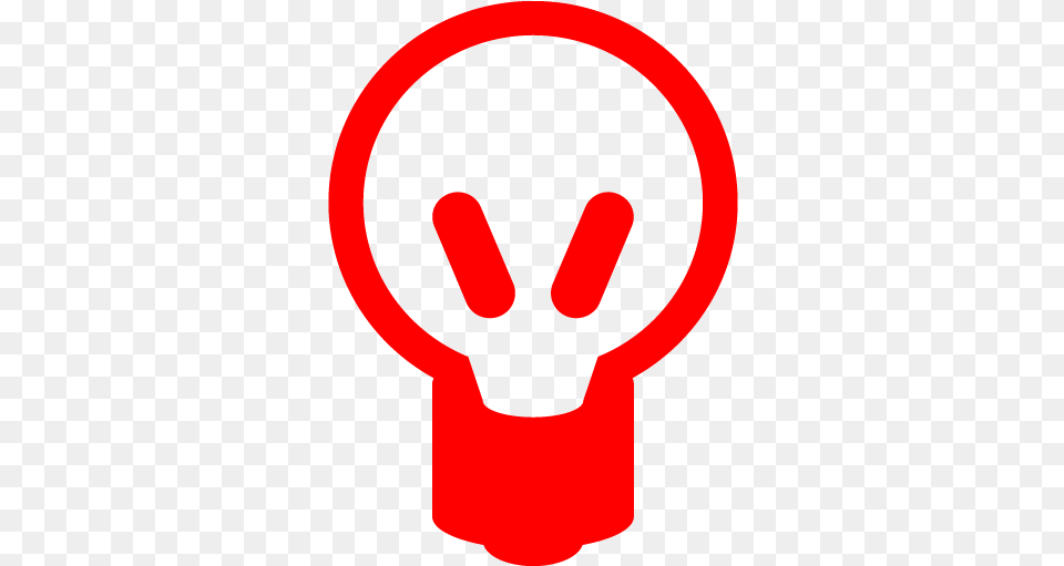 Red Light Bulb Icon Red Light Bulb Icons Red Light Icon Gif, Sign, Symbol, Food, Ketchup Png Image
