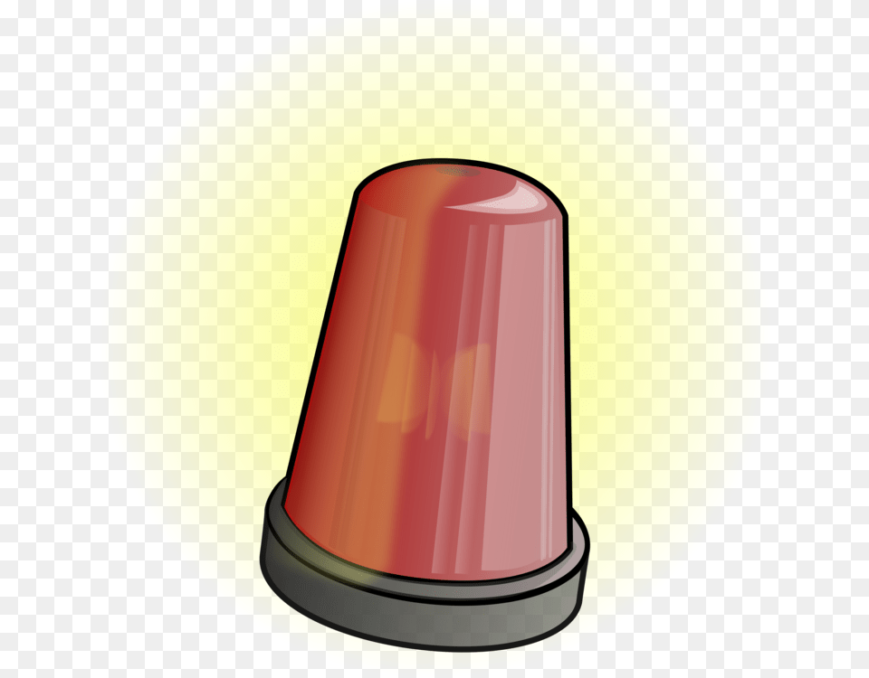 Red Light Flashing Police Car Siren, Cone, Disk Free Png