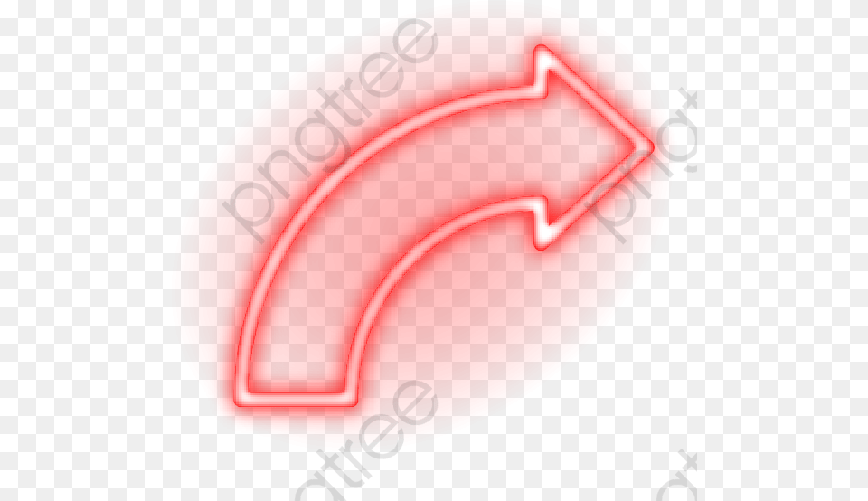Red Light Transparent Neon Arrow Sign, Food, Ketchup Free Png