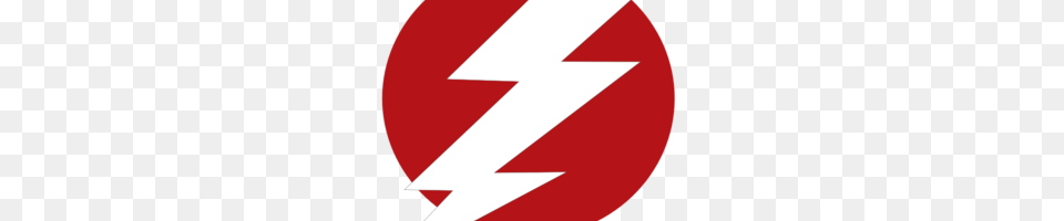 Red Lightning Bolt, Logo, Sign, Symbol Png Image