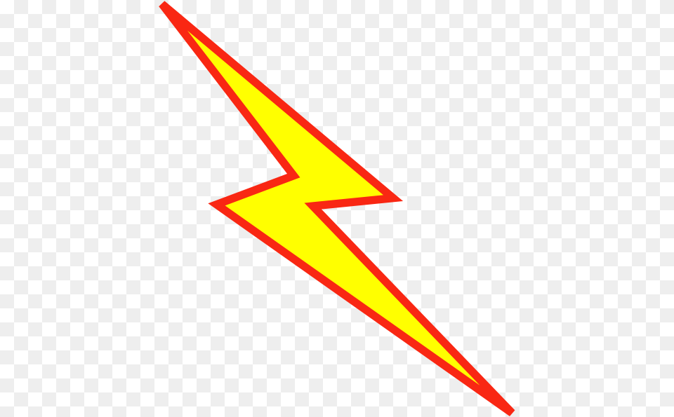 Red Lightning Bolt Clipart, Star Symbol, Symbol, Blade, Dagger Png Image