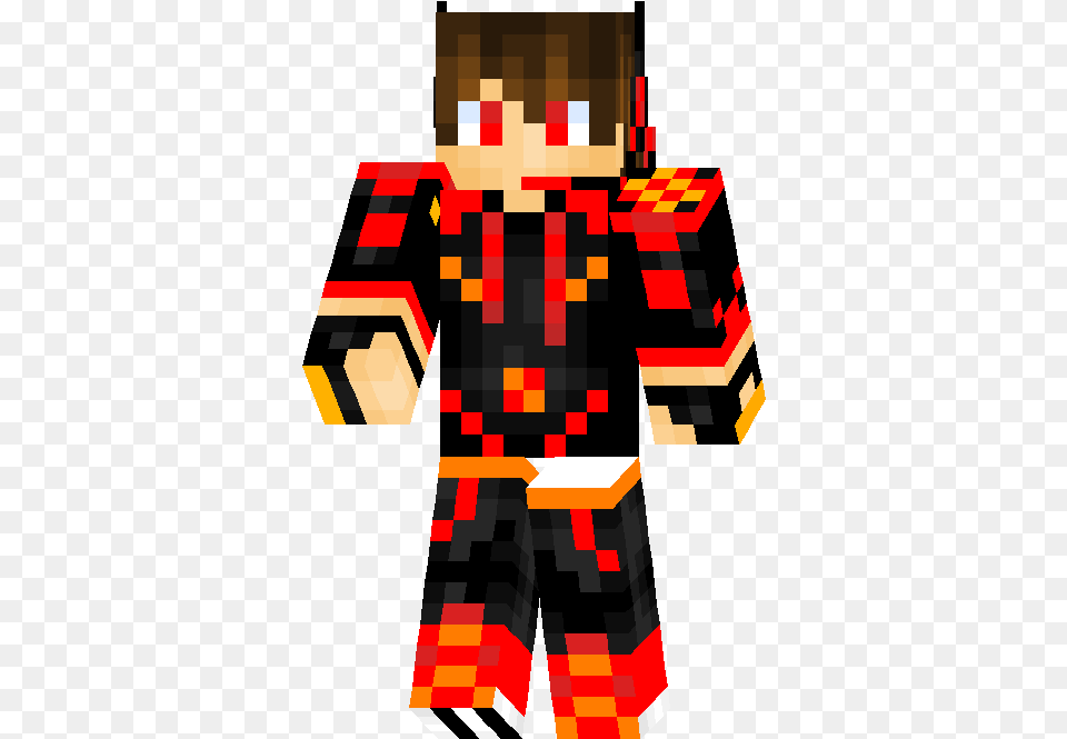 Red Lightning Boy Gamer U2022 Utkio Minecraft Ender Dragon Skin, Formal Wear, Person Free Png Download