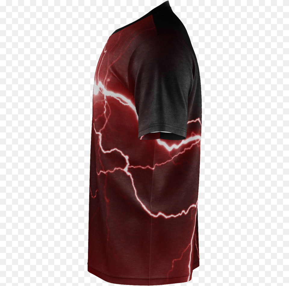 Red Lightning Mens T Shirt Pencil Skirt, Adult, Male, Man, Person Png Image