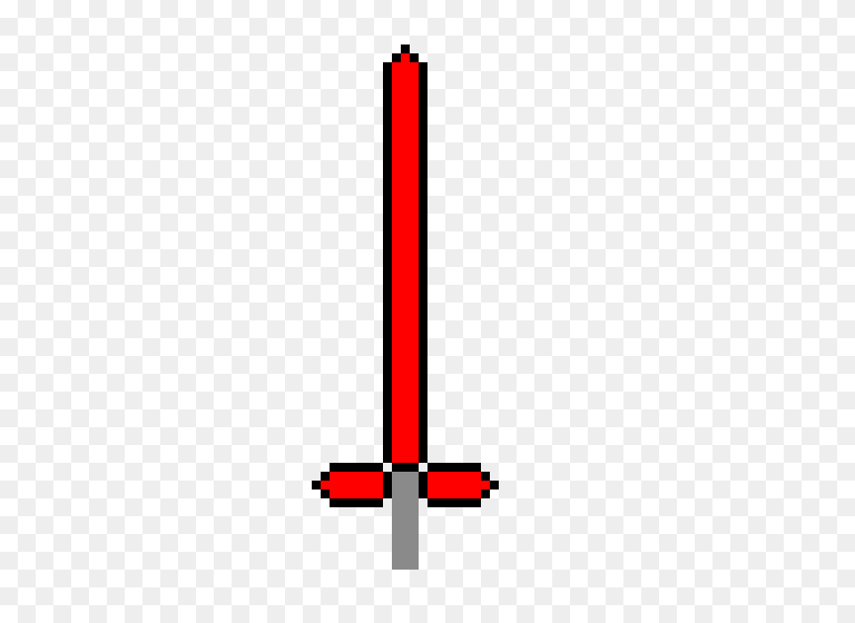 Red Lightsaber Pixel Art Maker, Sword, Weapon Png Image