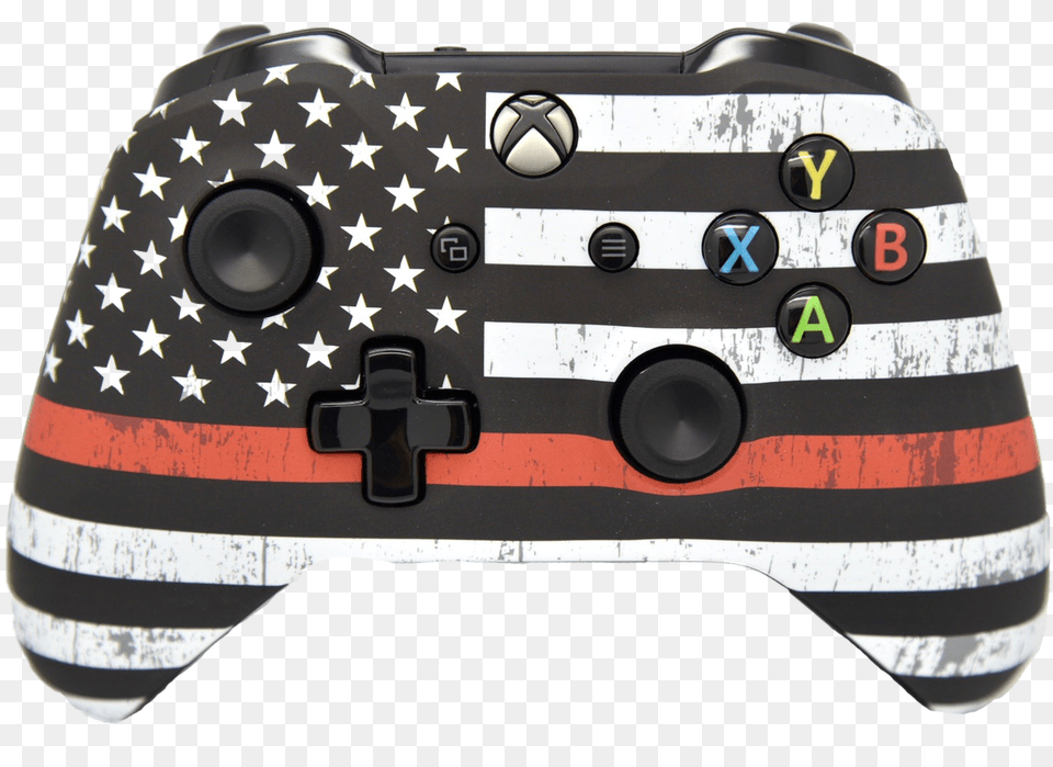 Red Line Xbox One S Controller Military Flag, Electronics, Wheel, Machine, Switch Png Image