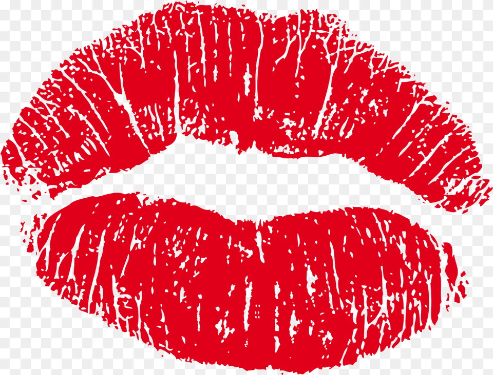 Red Lip Kiss, Body Part, Mouth, Person, Cosmetics Free Png Download