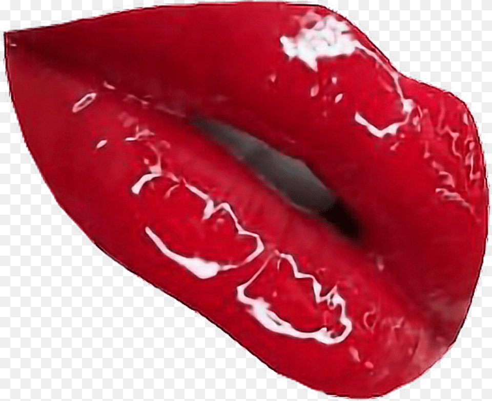Red Lips Gloss Lipgloss Redaesthetic Aesthetic Tumblr Inflatable, Body Part, Mouth, Person, Cosmetics Png