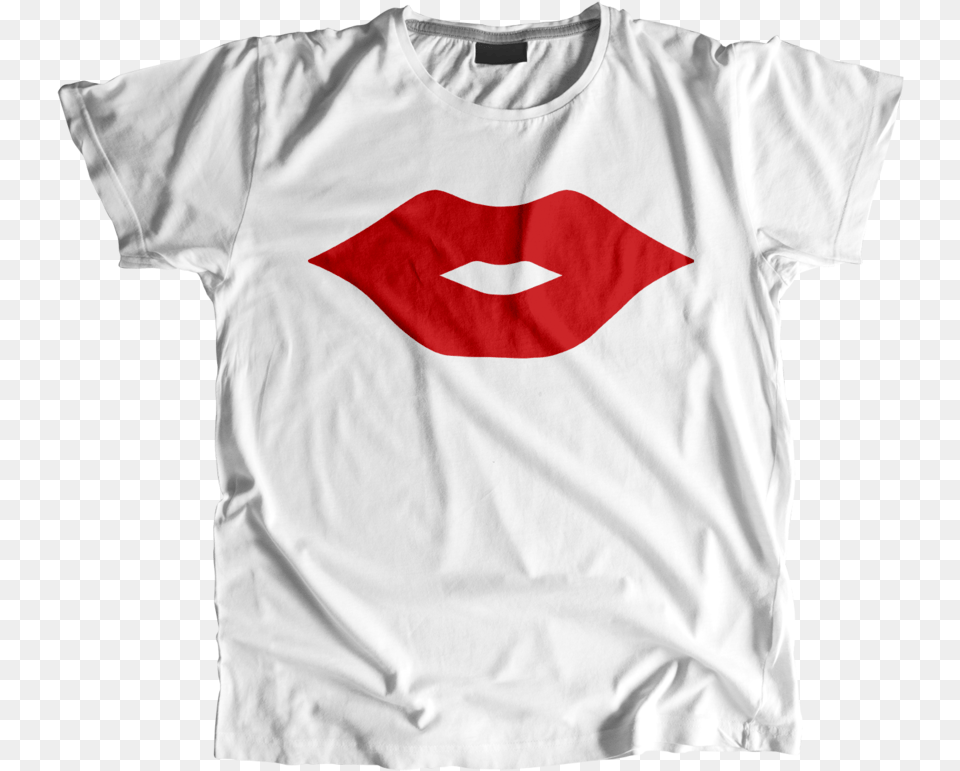 Red Lips Tee U2014 My Love Transparent, Clothing, T-shirt, Shirt Free Png