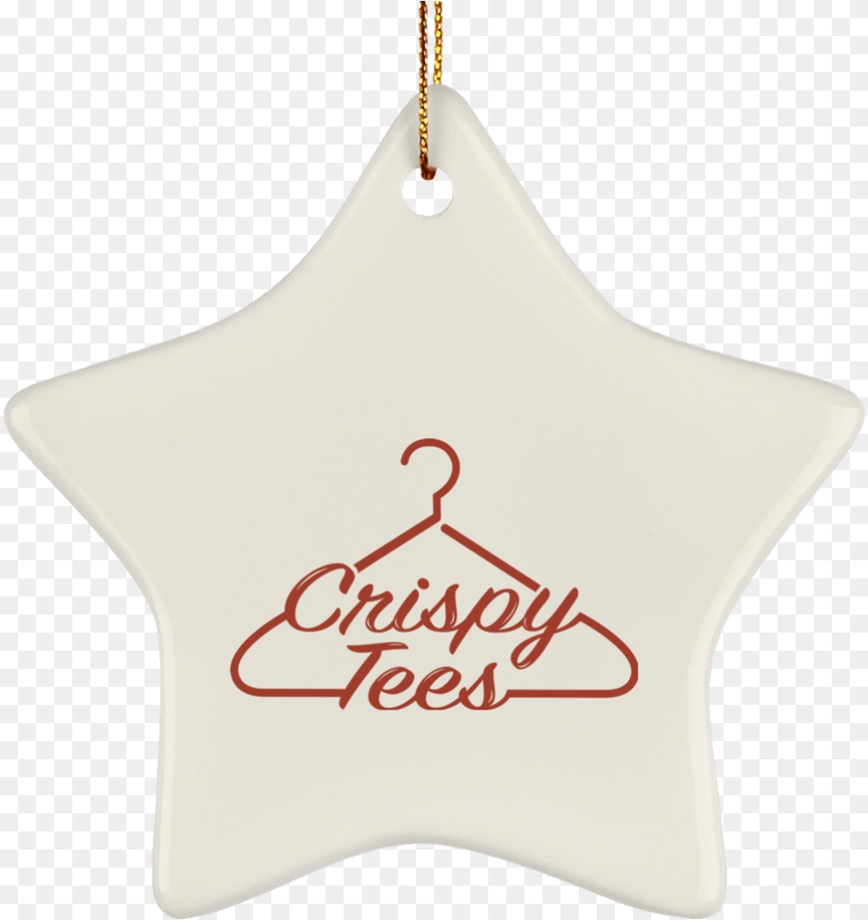 Red Logo Suborns Ceramic Star Ornament Christmas Ornament, Accessories, Jewelry, Necklace Png Image