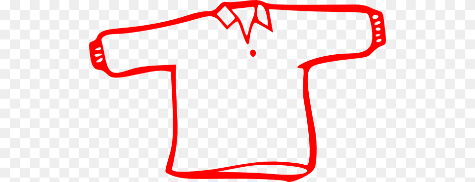 Red Long Sleeve Shirt Clip Art, Clothing, T-shirt, Jersey Free Transparent Png