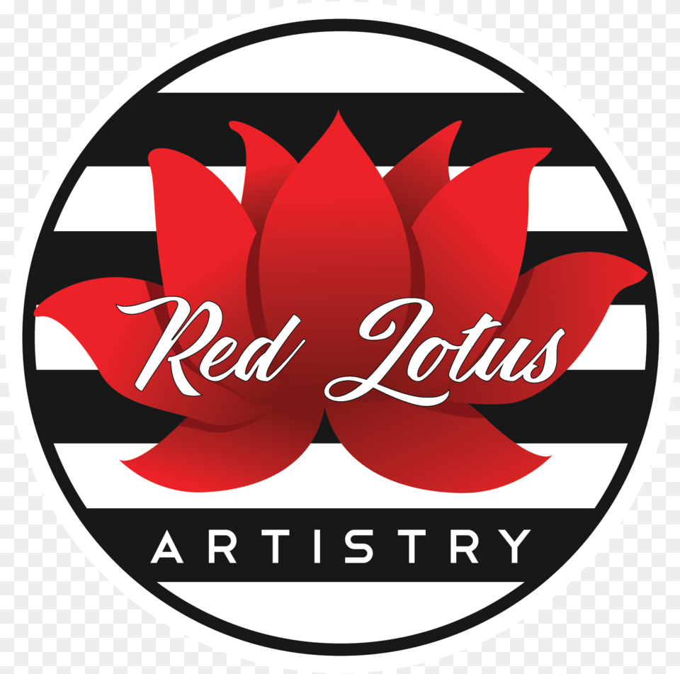 Red Lotus Artistry Logo, Dahlia, Flower, Plant, Sticker Free Png Download