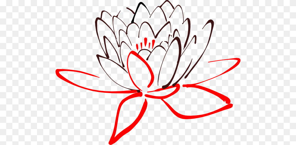 Red Lotus Clip Art, Dahlia, Flower, Plant, Petal Png