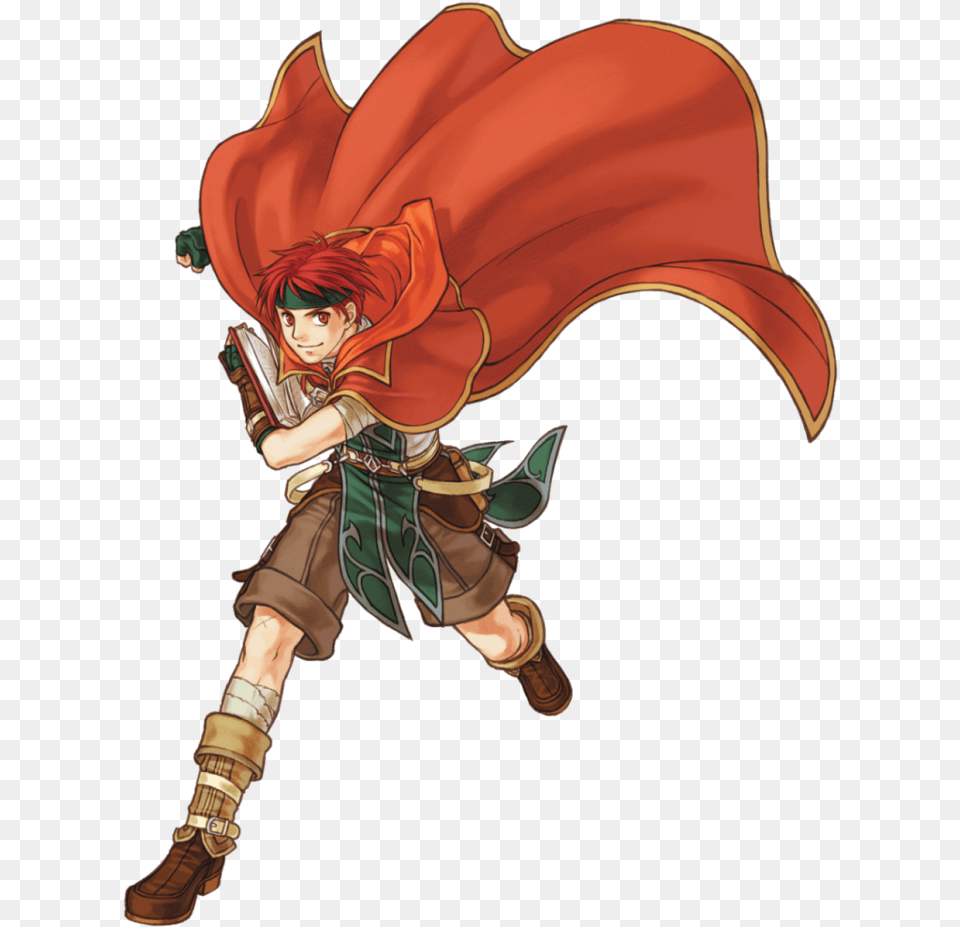 Red Mage Anime Red Hair Red Eyes Boy Guy Tormod Fire Emblem Radiant Dawn, Book, Publication, Comics, Adult Free Png Download