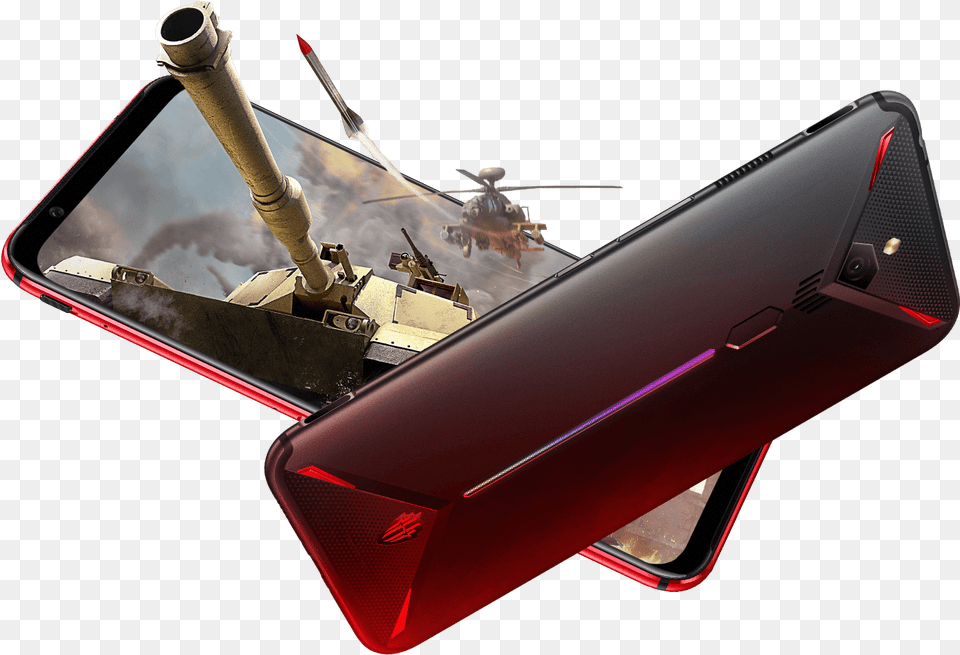 Red Magic 3 Gaming Smartphone Red Magic Us And Canada Red Magic 3s 3d, Electronics, Weapon, Vehicle, Transportation Free Png Download
