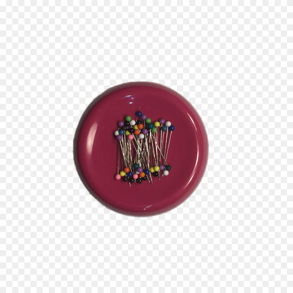 Red Magnetic Pin Cushion, Accessories, Plate, Bead Free Transparent Png