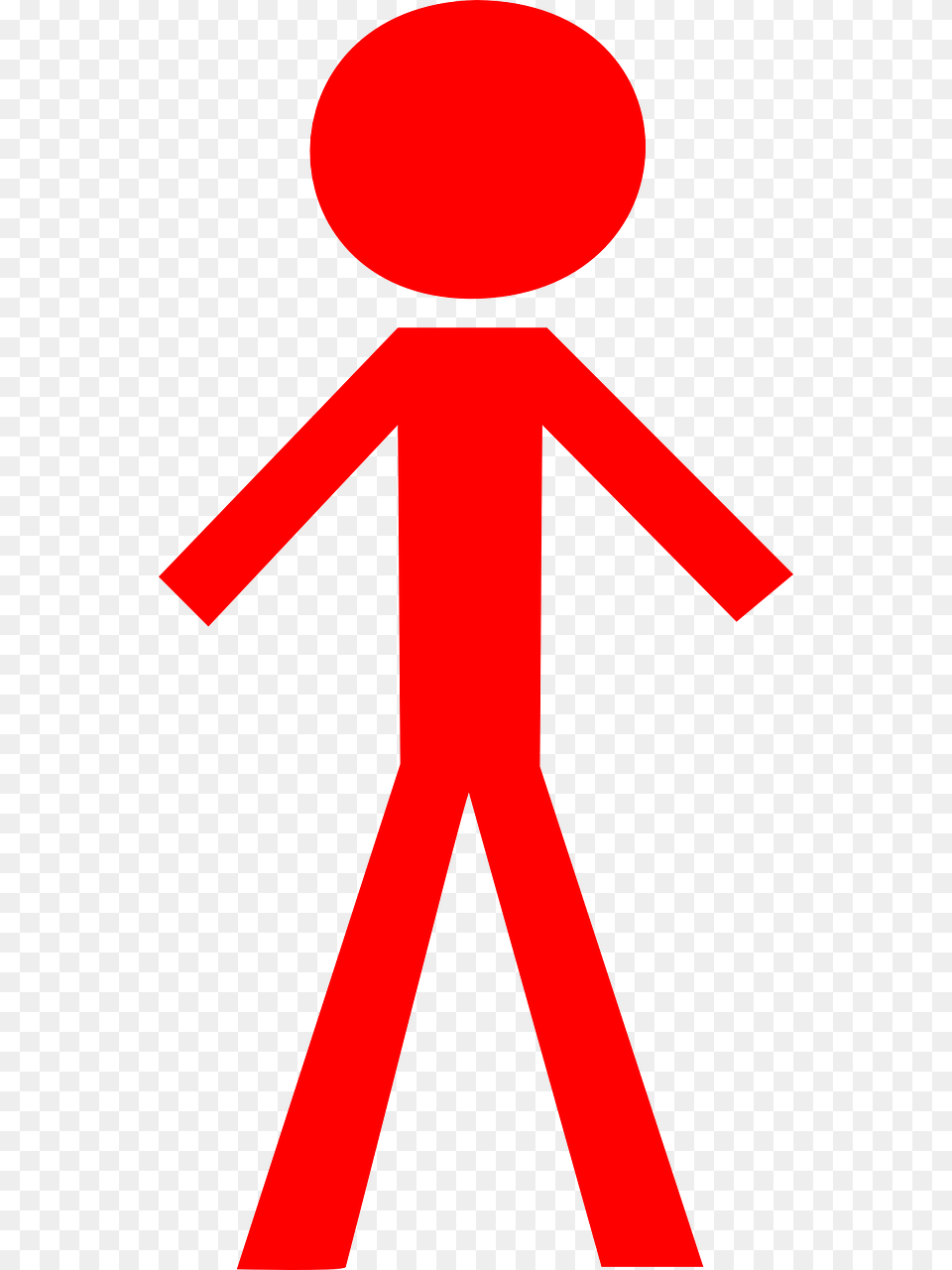Red Man Clip Art Vector Clip Art Online Stick Figure Clip Art, Sign, Symbol Free Png Download