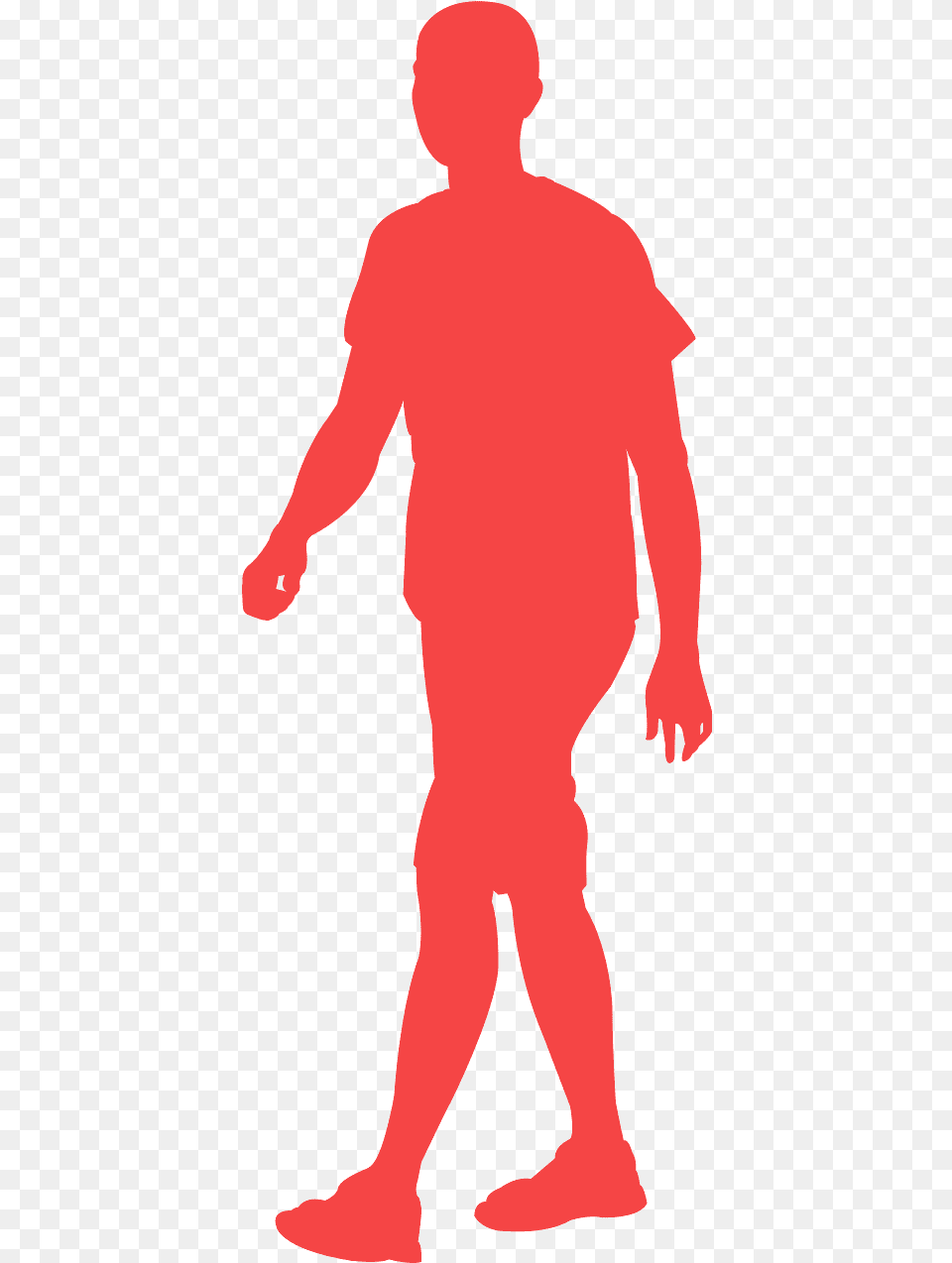 Red Man Walking Silhouettes, Adult, Male, Person, Silhouette Png