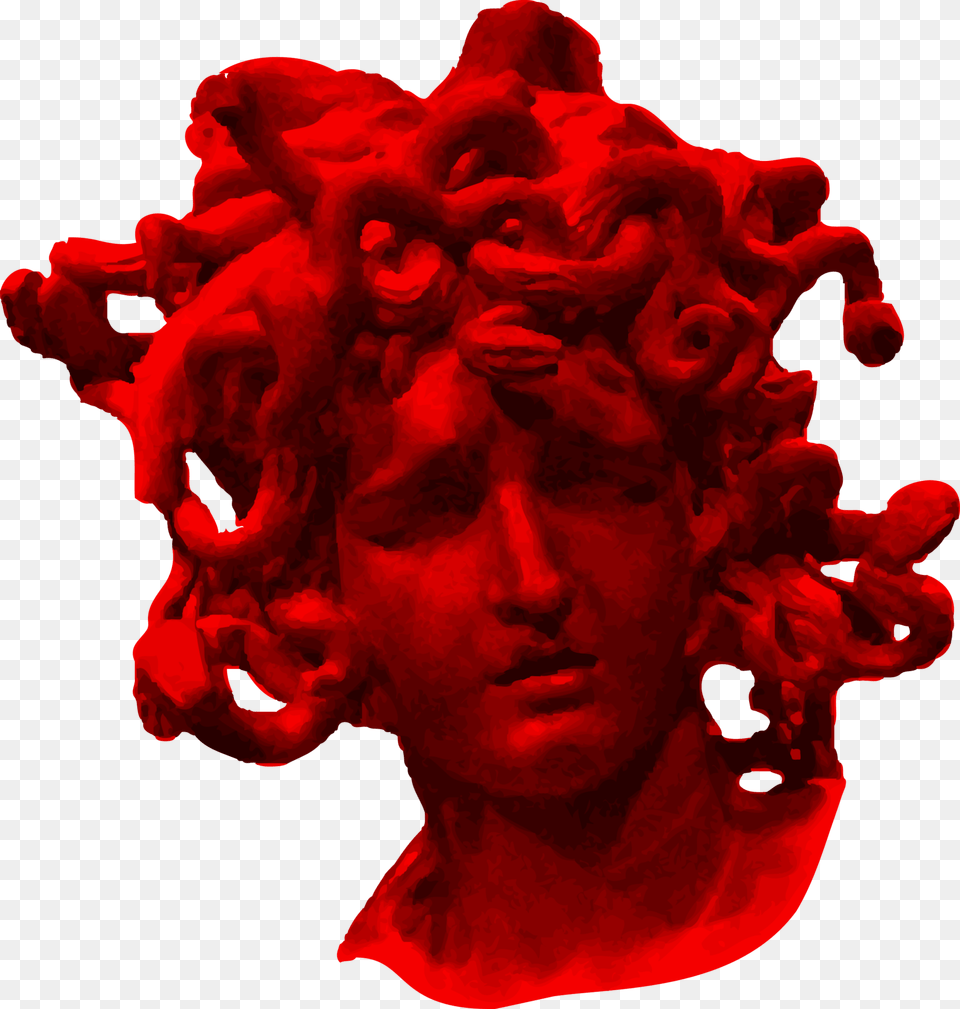 Red Medusa Clip Arts Medusa Head, Art, Baby, Person, Accessories Png Image