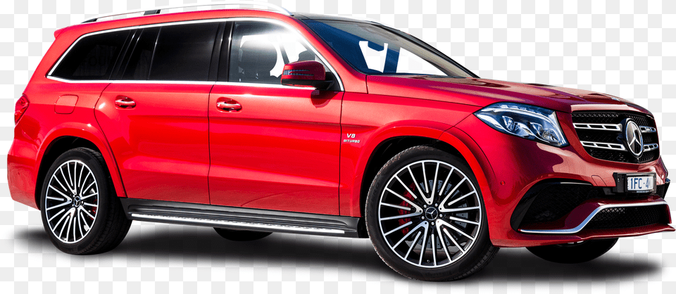Red Mercedes Benz Gls Class Car Image Pngpix Red Mercedes Benz Gls Class, Wheel, Vehicle, Transportation, Suv Free Png Download