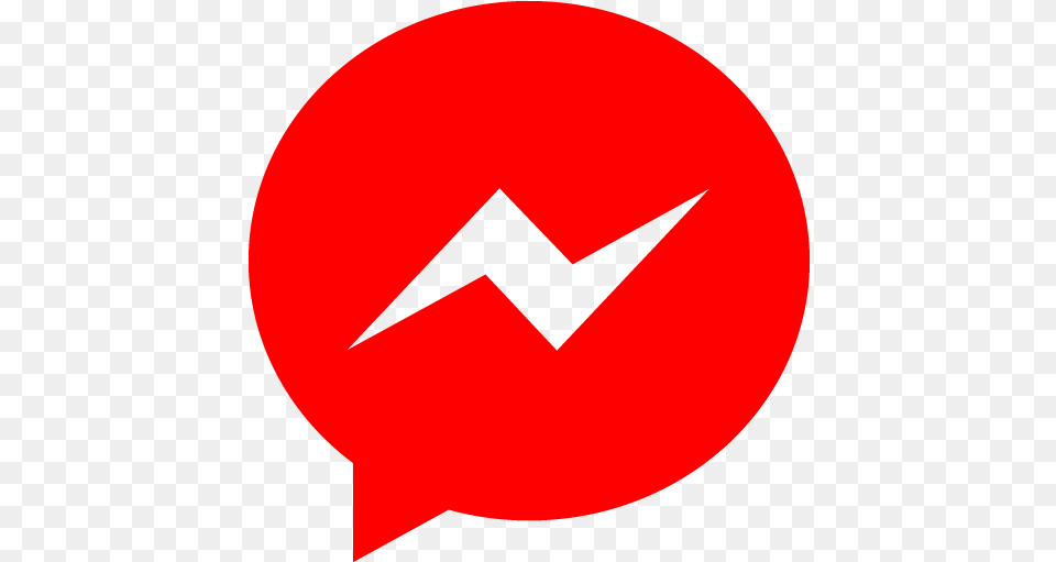 Red Messenger Icon Facebook Messenger, Symbol, Logo, Sign Free Png
