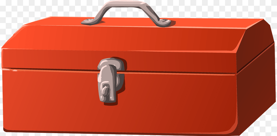 Red Metal Toolbox Clipart, Box Png
