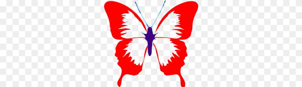 Red Mid Butterfly Clip Art, Adult, Female, Person, Woman Free Png Download