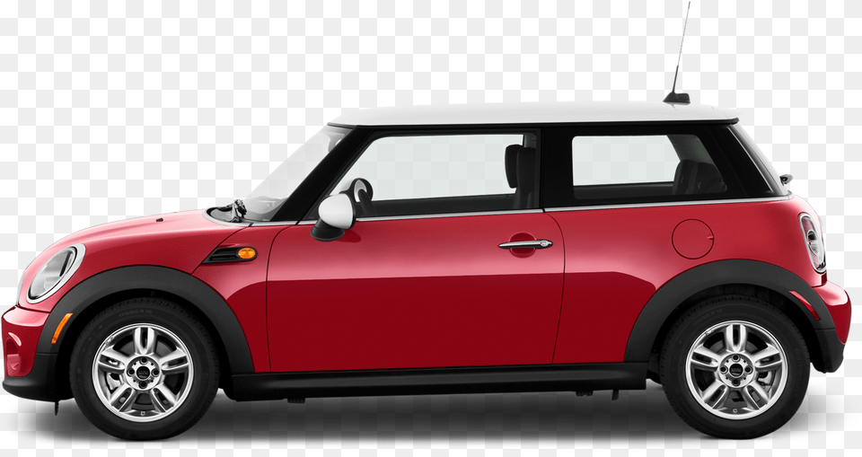 Red Mini Cooper Side View, Car, Vehicle, Transportation, Wheel Free Png Download