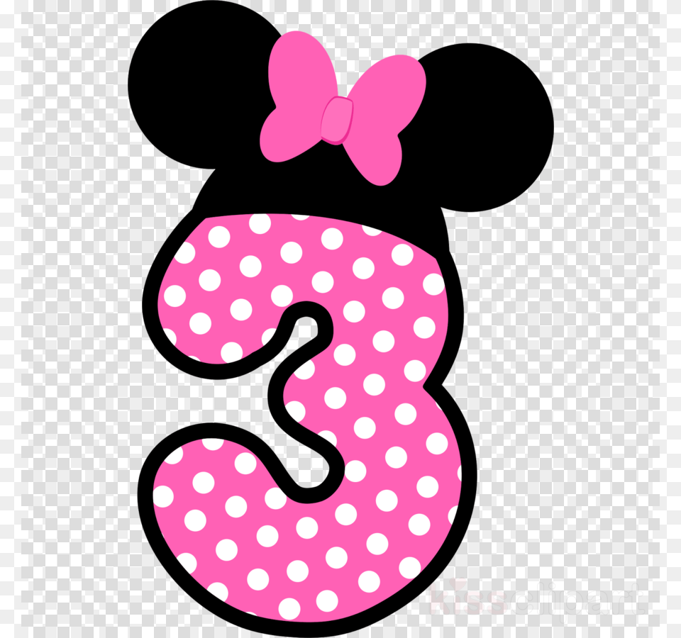 Red Minnie Mouse, Pattern, Number, Symbol, Text Png Image